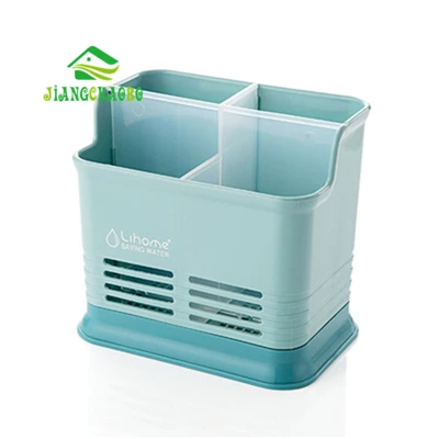 Blue JiangChaoBo кухонные настольные полые палочки для еды, клетка, кухонные палочки для еды, торты, посуда для хранения, палочки для еды, стойка - Цвет: Blue