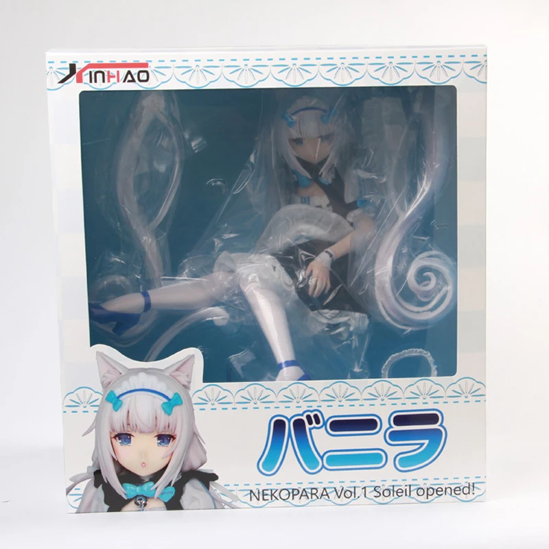 Сексуальная 9 &quotАниме Nekopara кошки Райская торговая ваниль 1/4 шкала в коробке 23 5 см