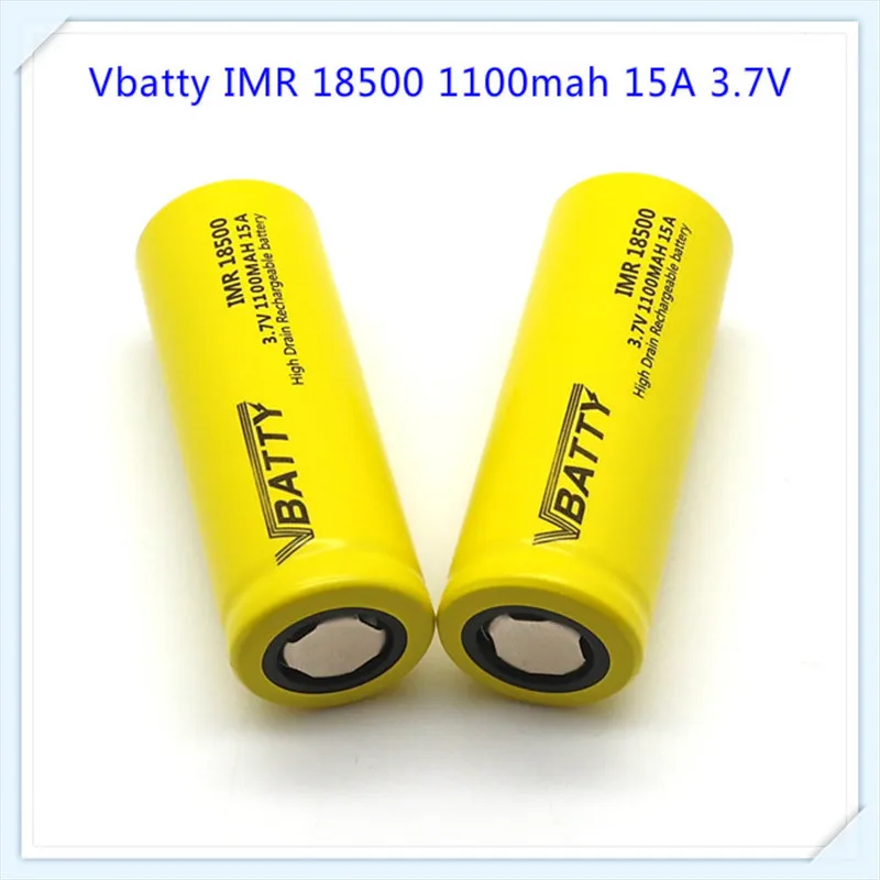 Бесплатная доставка Vbatty 3 6 В 18500 1100 мАч непрерывная 15A высокоразрядная литий