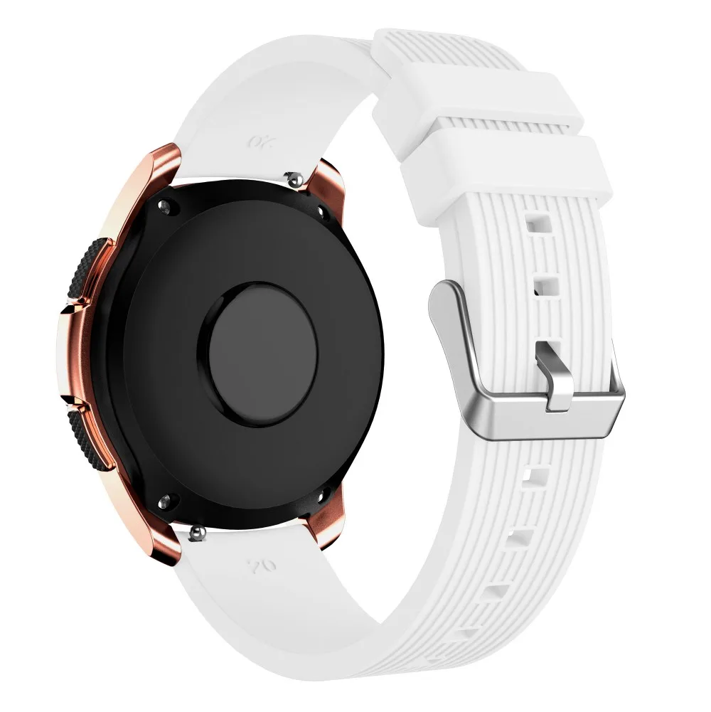 Мягкий силиконовый ремешок для часов samsung Galaxy Watch 42 мм R810 ремешок полосатый резиновый сменный Браслет 20 мм ремешок
