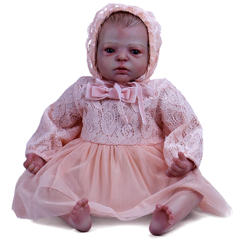 OtardDolls куклы Reborn 2" 55 см Детские реалистичные мягкие силиконовые виниловые куклы Reborn яркие сосуд крови богатое Экспрессия для детей