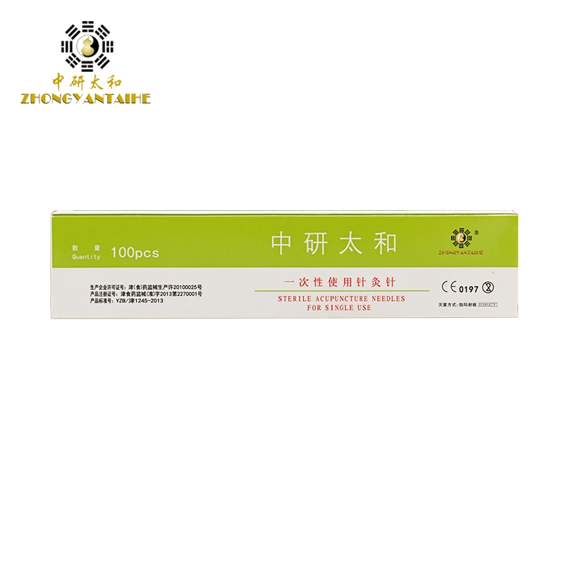 Длинные иглы 100 шт./кор. Zhongyan Taihe Иглоукалывание одноразовые иглы|acupuncture needles