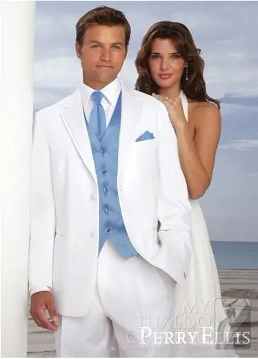 

High Quality Mens Suits Groom Tuxedos Groomsmen Wedding Party Dinner Best Man Suits Blazer (Jacket+Pants+Vest+Tie) NO:950