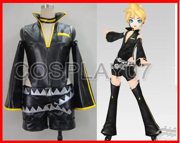 Vocaloid 2 Kagamine Len черный костюм для косплея наряд на Хэллоуин|cosplay costume|costume halloweenkagamine