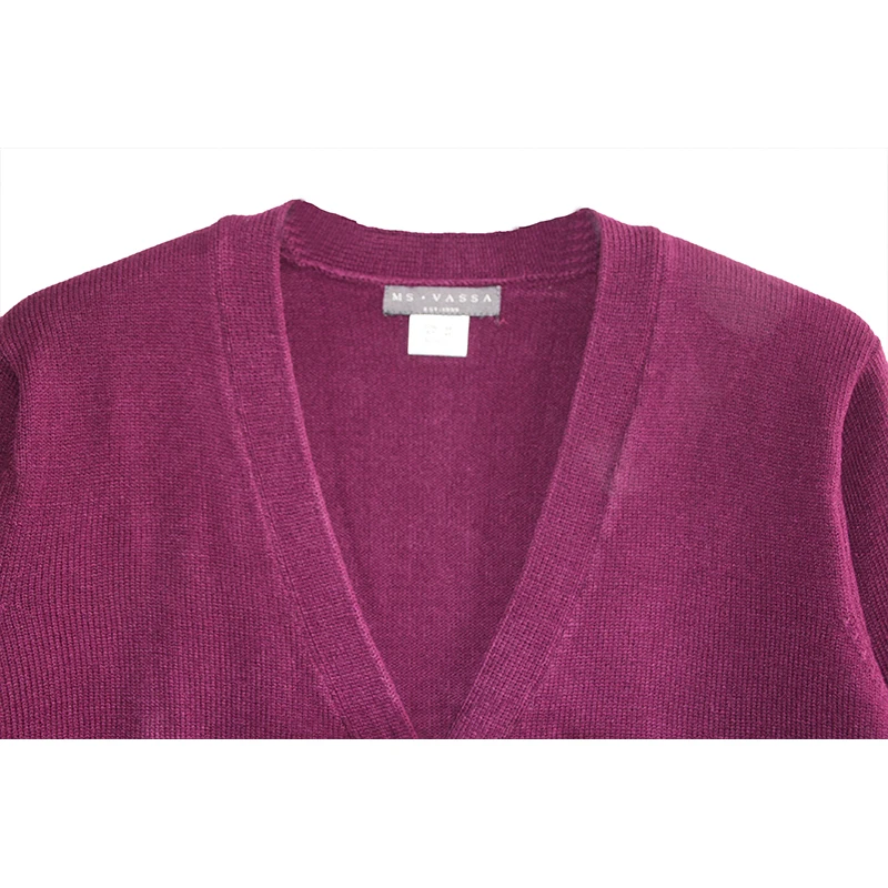 MS VASSA Women Sweaters 2018 New Autumn V-Neck Cardigans Ladies Jumpers Long Sleeve Big Size Winter Inner Wear Oversized Outwear |