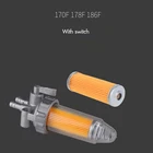 Аксессуары для дизельного генератора с воздушным охлаждением 170F 178F 186F топливный запорный клапан переключатель топливного фильтра