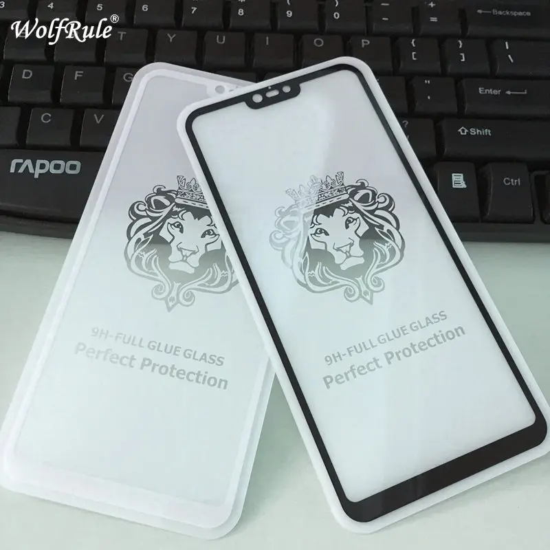 5D полное клеевое покрытие закаленное стекло Xiaomi Mi 8 Lite Защитная пленка для экрана