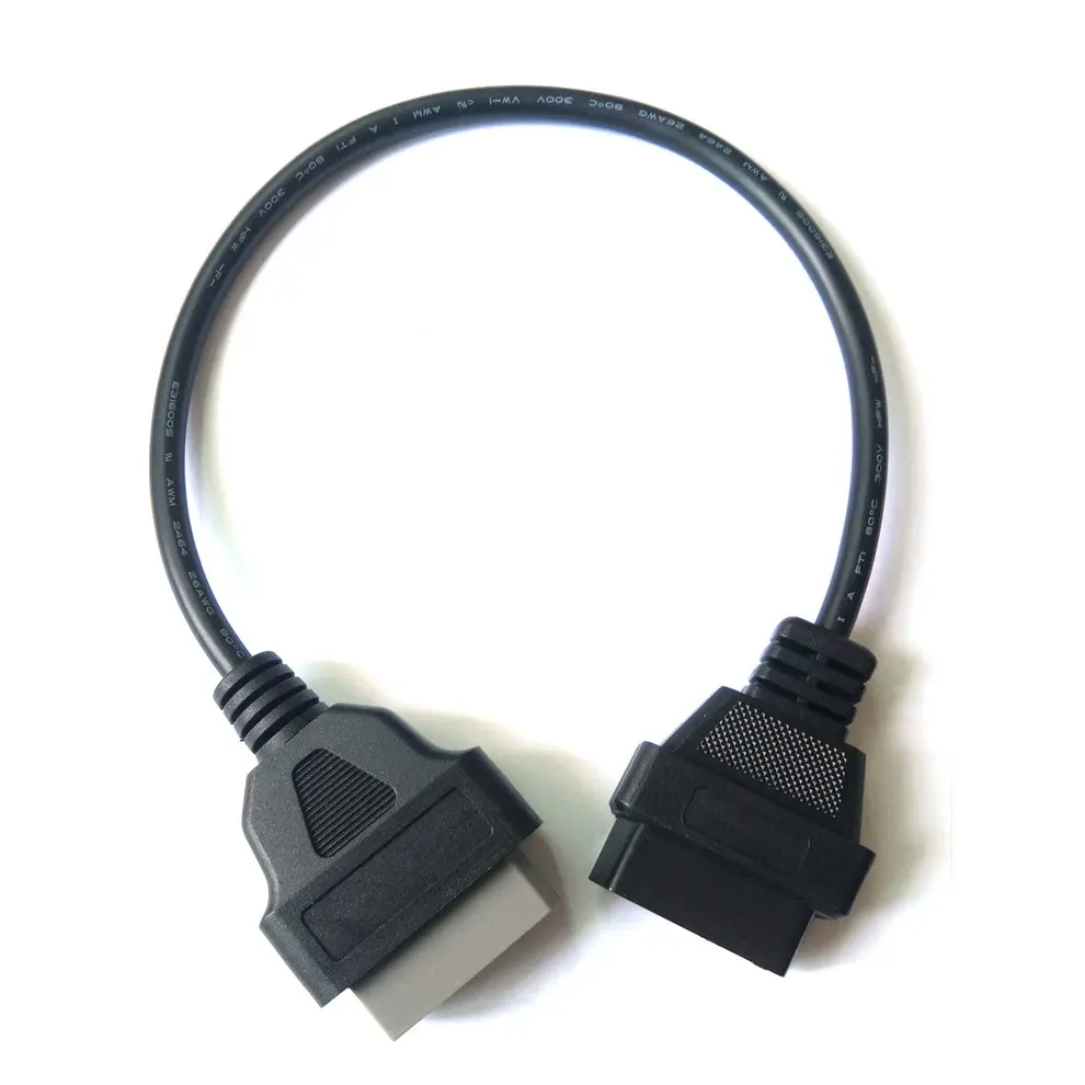

Eaglerich 14Pin to 16PIN OBD1 OBD2 Cable For Nissan OBD II Diagnostic Interface ELM327 Scanner Extension Adapter Cor