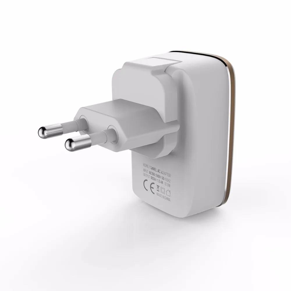 LDNIO a2204 быстрой зарядки стены Зарядное устройство ЕС США Великобритании Plug 2 USB 2.4a