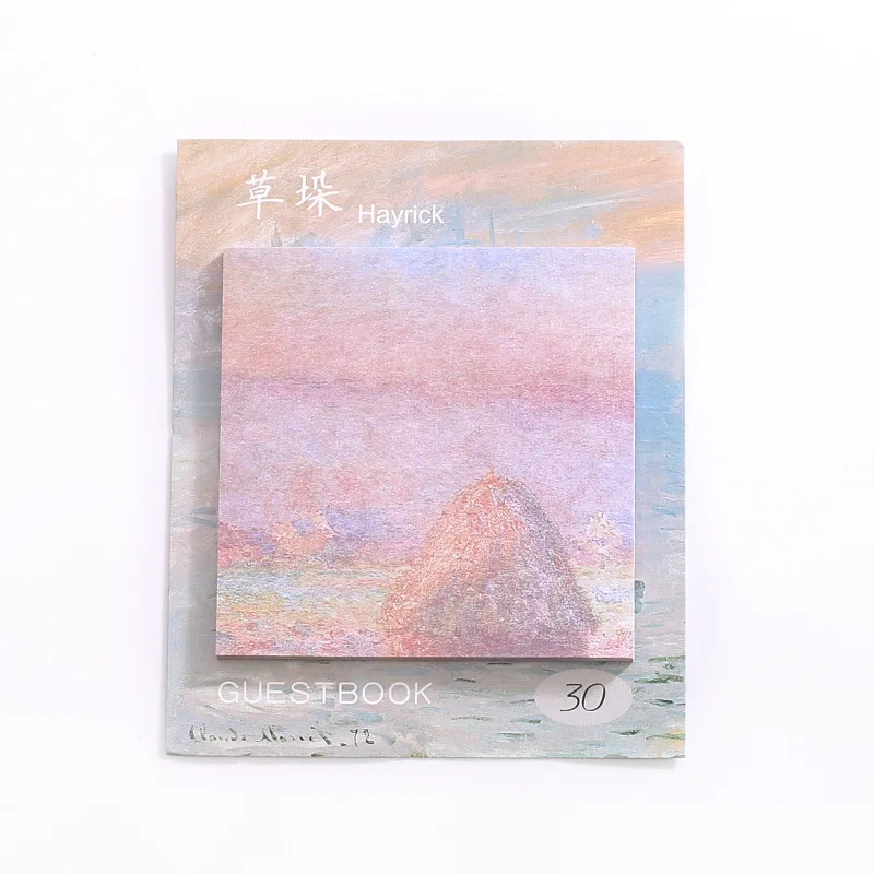 2 шт./компл. стильные квадратные наклейки с изображением масляной живописи