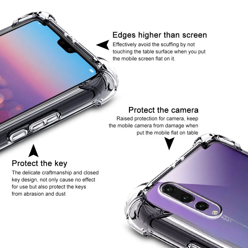 IMAK матовый чехол из ТПУ для huawei P20 Pro, мягкий чехол из ТПУ+ Защитная пленка для экрана P20 pro