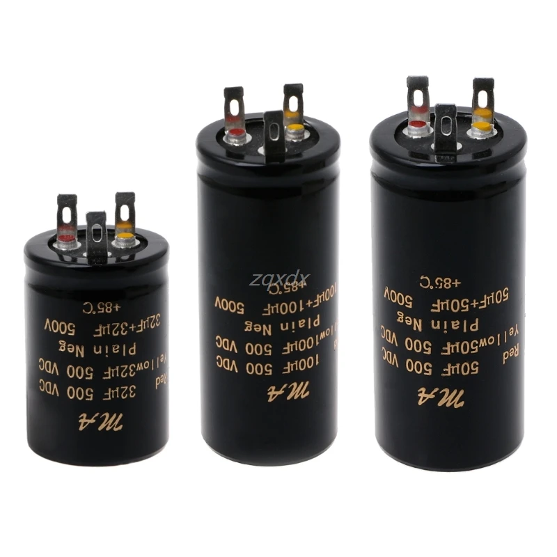 100 + мкФ 50 50uf 32 500V Аудио электролитический двойной усилитель конденсаторы JAN10