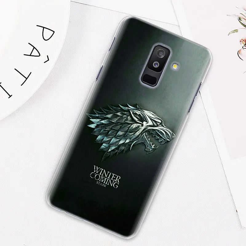 Чехол для телефона с изображением игры трона для samsung Galaxy J4 J6 Plus J3 J7 J8 C2 Core J5 J7 Prime, Жесткий Чехол из поликарбоната
