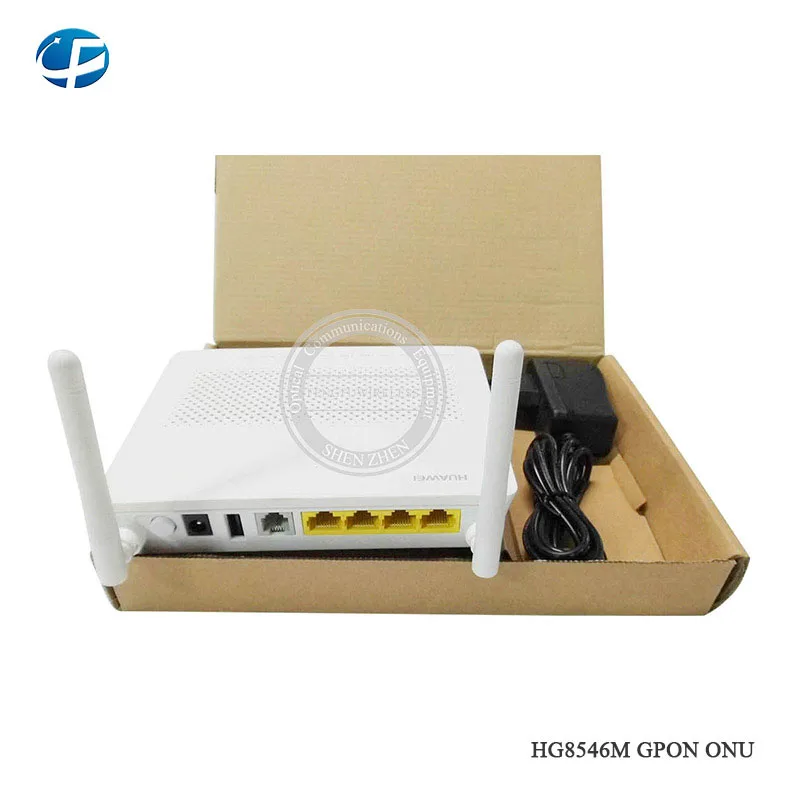 20 шт. Лучшая цена HW HG8546M GPON ONU ONT с 2DBI 3FE 1GE TEL USB WIFI порт оптоволоконное оборудование