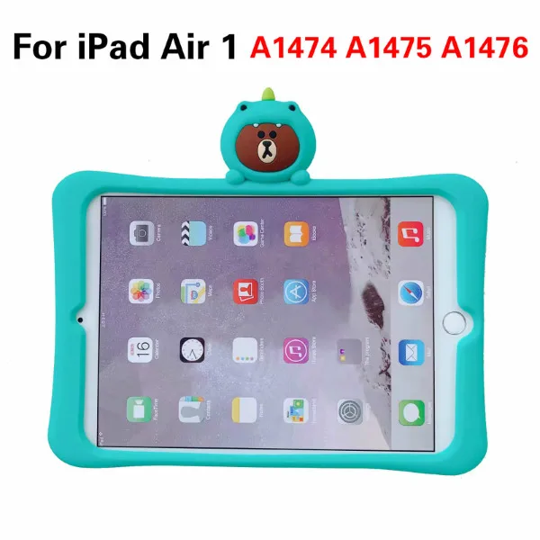 Чехол для Apple iPad 9,7 Pro 9,7 10,5 11 Air 1 2 3 чехол для IPad 2/3/4 5 6 iPad Mini 1/2/3/4/5 силиконовая подставка для крышки - Цвет: For iPad Air 1