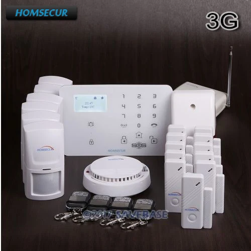 Homsecur беспроводный и проводной WCDMA/GSM ЖК дисплей домашняя сигнализация с
