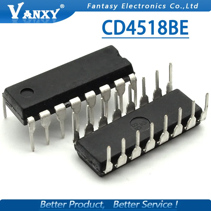 10 шт. CD4518BE DIP-16 CD4518 DIP 4518BE 4518 DIP16