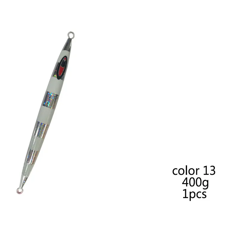 13 1PCS 400g Balleo 100 г 150 г 200 г 250 г 300 г 400 г светящаяся свинцовая рыба глубоководная металлическая джиг приманка в виде рыбной головы - Цвет: 13 1PCS 400g
