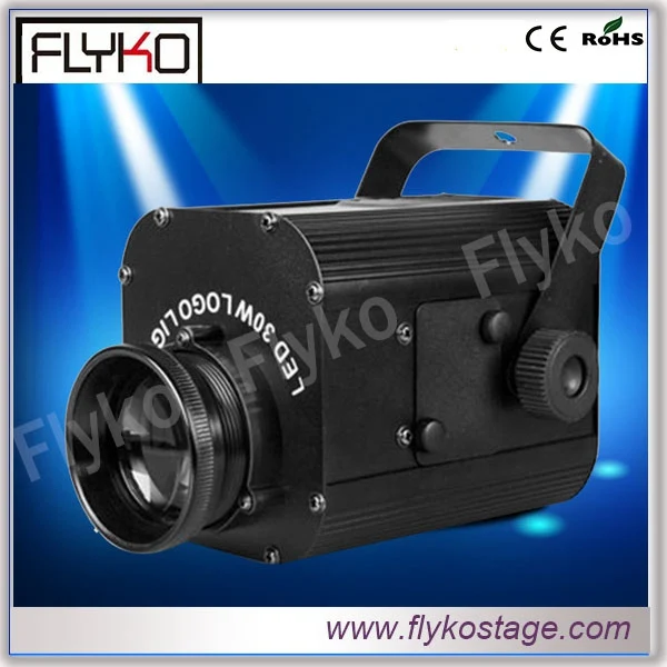 Бесплатная доставка Flykostage Professional Dj светодиодный прожсветильник с логотипом 30 Вт