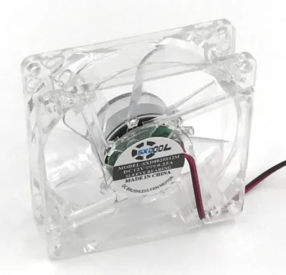 LED FAN 1PCS Компьютер 80 мм вентилятор охлаждения с 4ea led 8025 8 см тихий DC 12 В LED светящийся шасси molex 4D штекер осевой вентилятор - Цвет лезвия: LED FAN 1PCS