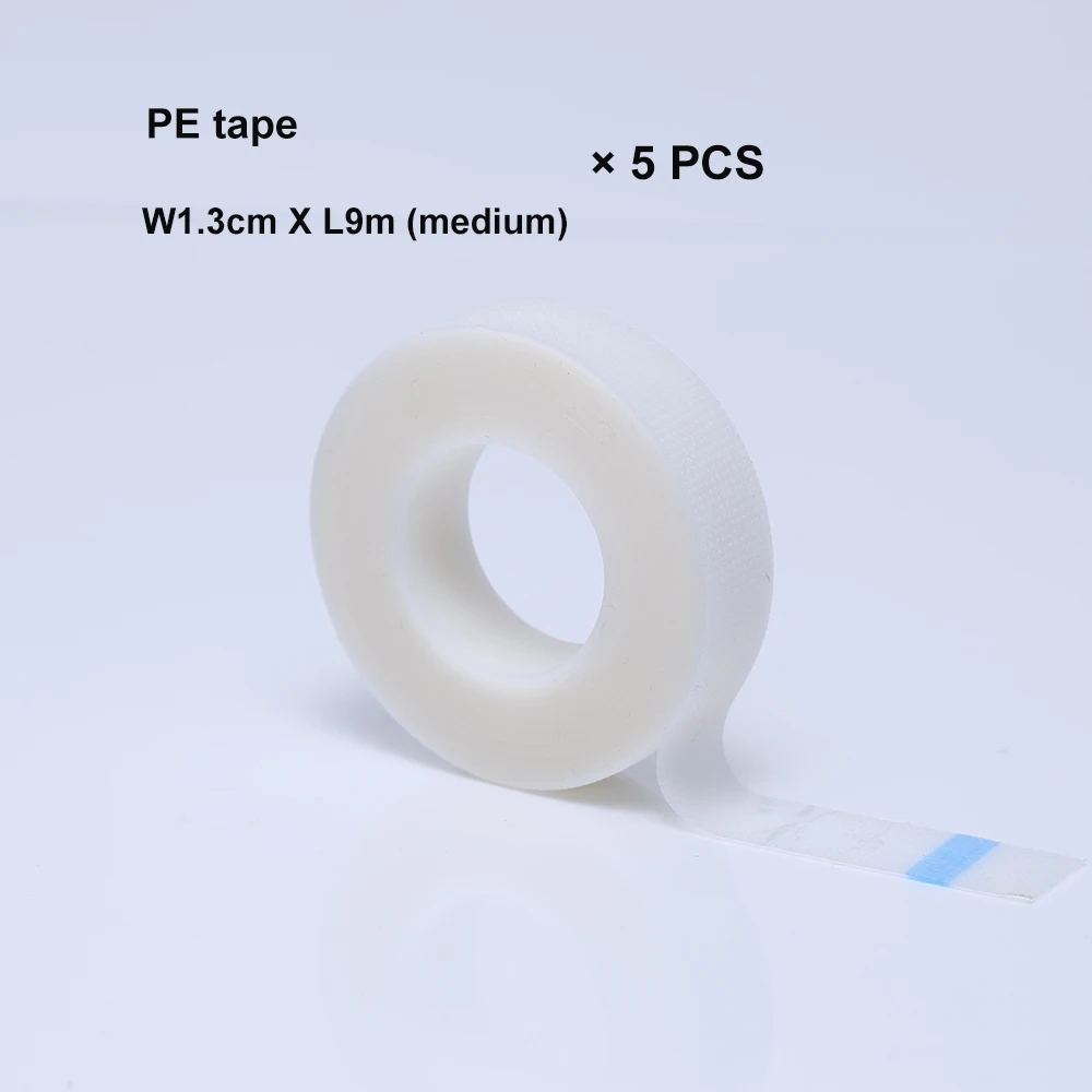 PE Tape 5PCS 5/10 шт. Профессиональный коврик для наращивания ресниц под патч, инструмент для макияжа, отдельные накладные ресницы Нетканая Изолированная оберточная лента для инструментов - Цвет: PE Tape 5PCS