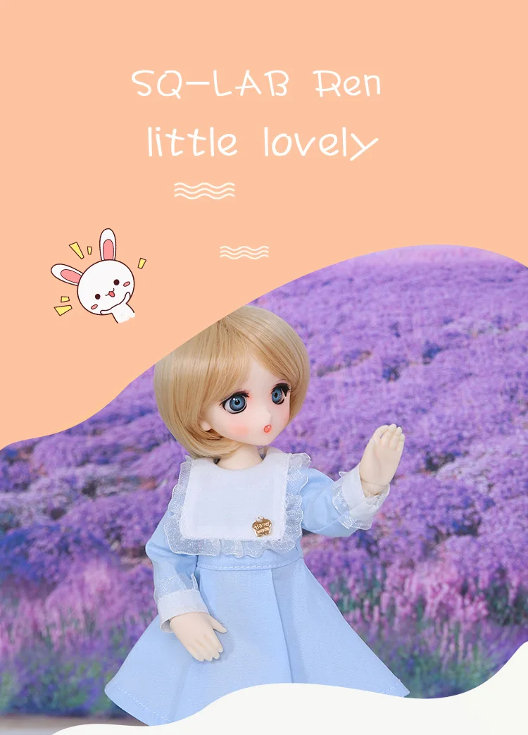 SQ Lab_ Ren Chibi 26 см 1/6 BJD SD Смола Модель Горячие Детские Девочки Мальчики куклы Высокое качество подарок игрушки магазин полный набор OUENEIFS