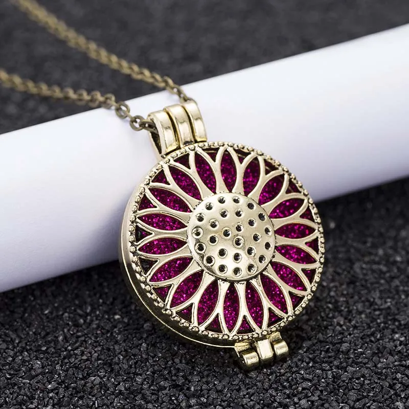 Арома диффузор Ожерелье старинное Древо жизни медальон открытый кулон Духи