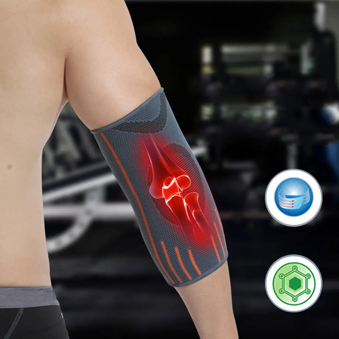 

New 1 Pcs Breathable Compression Sleeve Elbow Brace Support Protector for Weightlifting Arthritis Volleyball Tennis Arm Brace