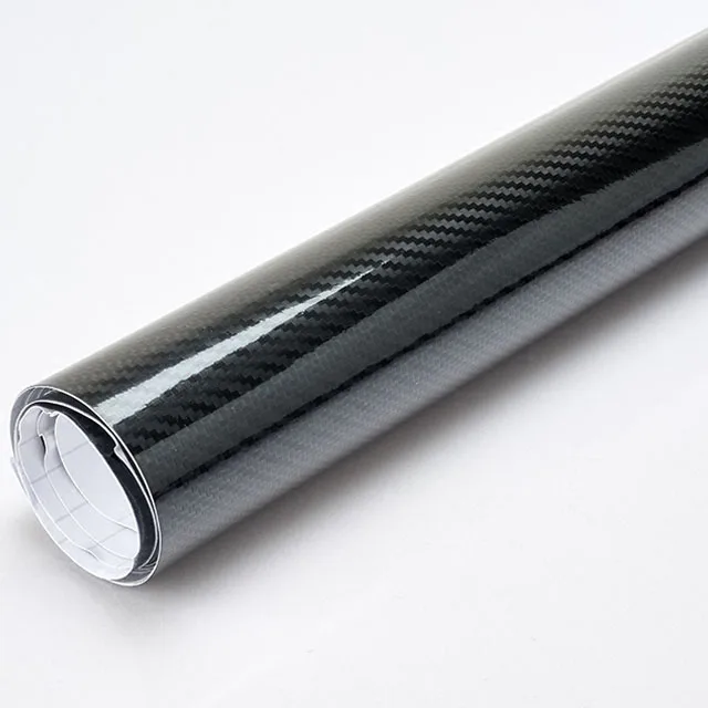 

Car Styling high glossy 5D Black carbon fiber vinyl film carbon fiber car wrap sheet Roll film tool Car sticker Decal