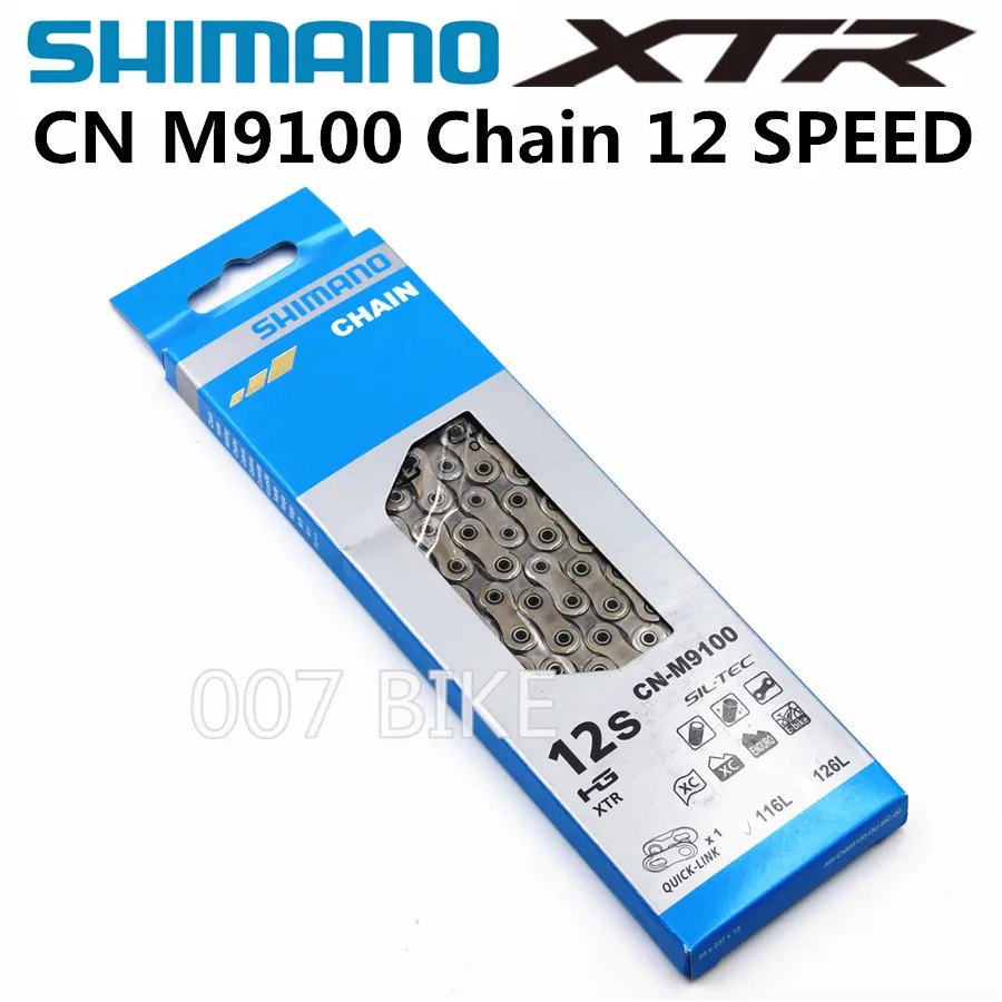 SHIMANO XTR CN M9100 цепи 12-Скорость горный велосипед инструмент для демонтажа цепи велосипеда(CN-M9100 MTB дорожный велосипед цепи
