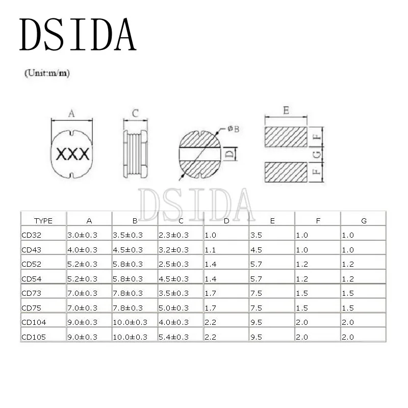 20 шт./лот 5,8*5*4,5 мм индуктор CD54 3.3UH 3R3 индуктивность мощности SMD Новое и высокое качество