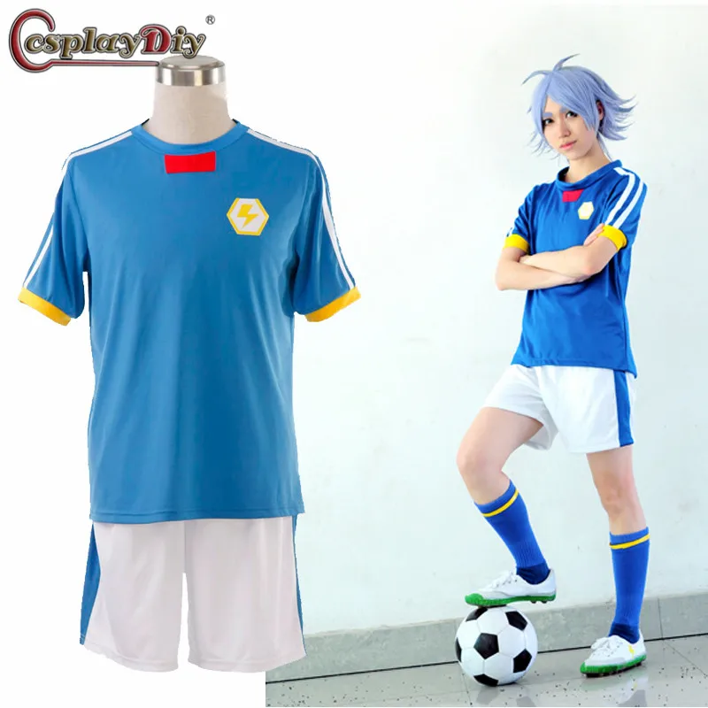 

Косплей diy Inazuma Eleven cosplay Gouenji Shuuya Костюм Униформа Футбол Джерси японская команда спортивная рубашка изготовленный на заказ костюм для Хэллоу...