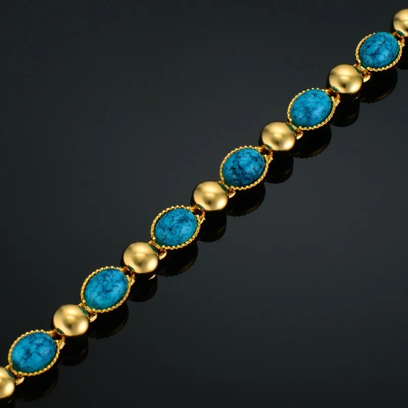 777777 роскошные женские браслеты Синие стразы браслет золотого цвета с