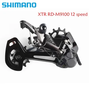 Задний переключатель передач SHIMANO XTR M9100 M9120 Shadow + GS  SGS 12 Скоростей для горного велосипеда