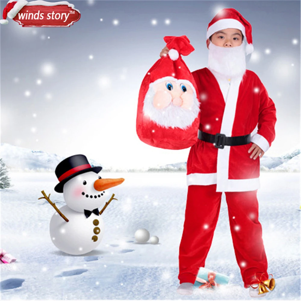 Большой вышитый персональный Рождественский мешок Санты подарок на шнурке