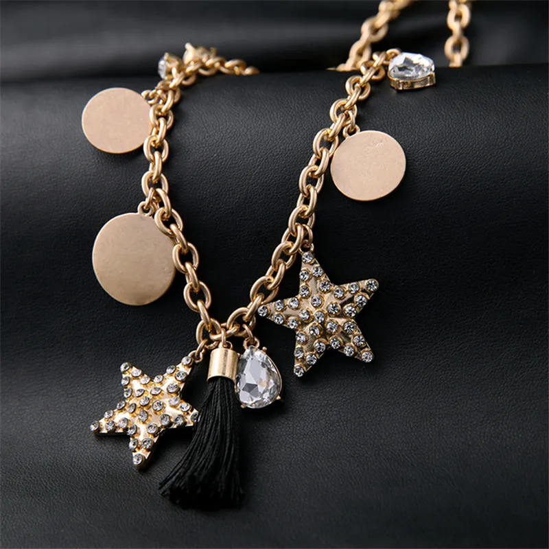 Женское длинное ожерелье с кисточками аксессуары для женщин 2017|star necklace|designer