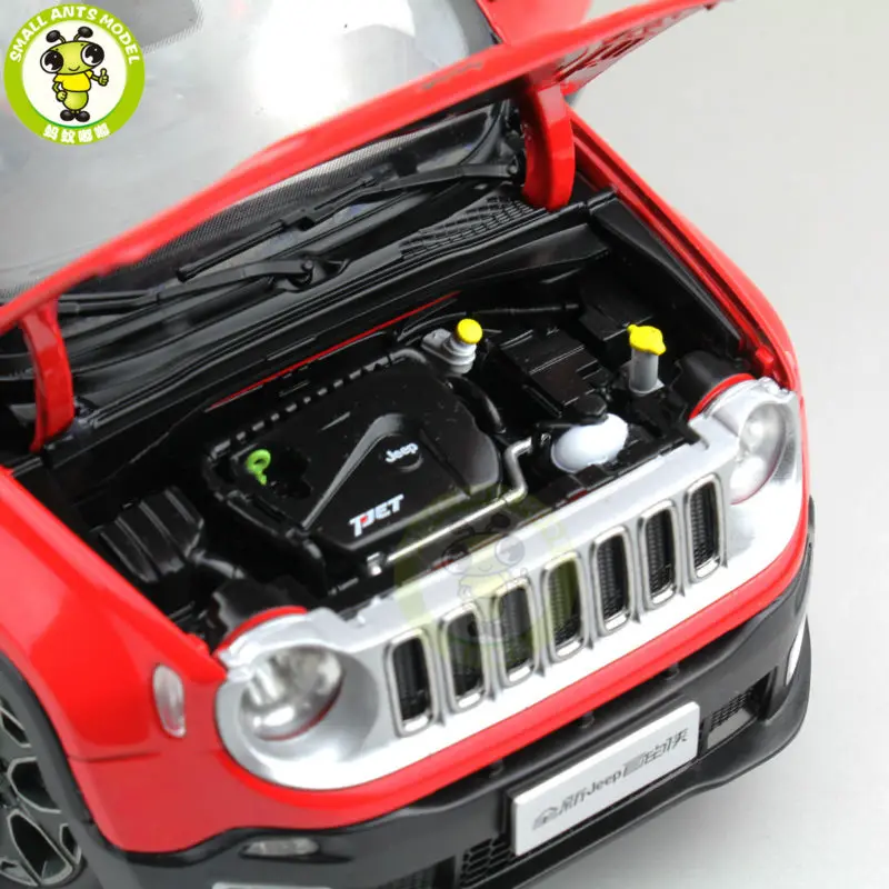 1/18 Jeep Renegade Cherokee литой металлический Автомобиль Suv Модель Коллекция подарок красный цвет