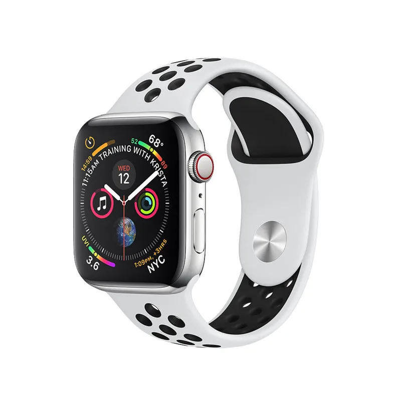 Ремешок для apple watch 42 мм 38 мм силиконовый браслет correa iwatch 5 4 3 2 44 мм 40 мм спортивный браслет pulseira apple watch 4 аксессуары