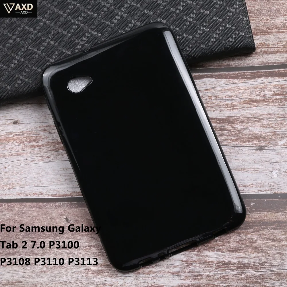 Чехол для Samsung Galaxy Tab 2 7 дюймов P3100 P3108 P3110 P3113 TPU Защитный чехол планшета Мягкий