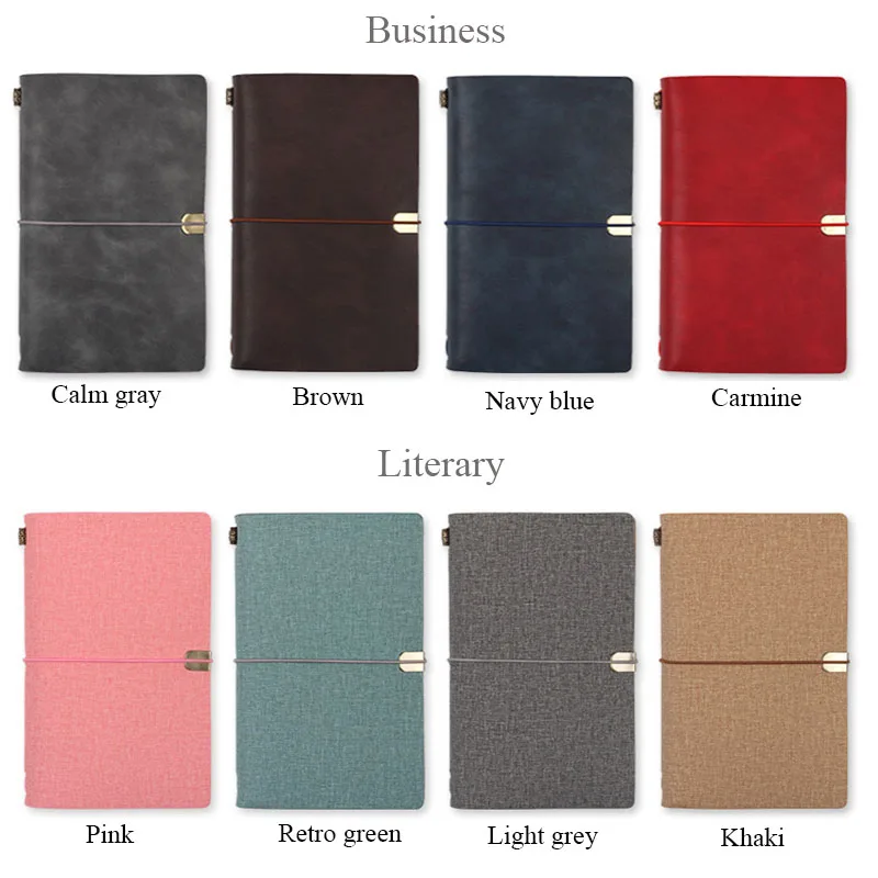 Креативный деловой ретро-блокнот на завязках кожаный блокнот A6 с отрывными