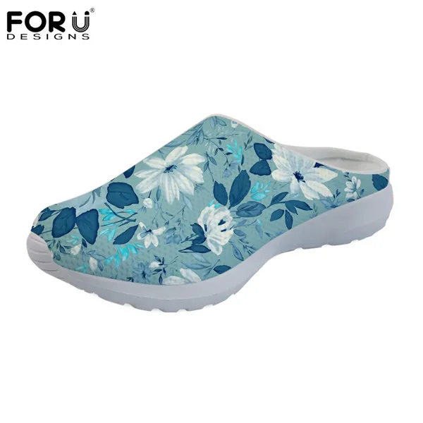 FORUDESIGNS/летние женские шлепанцы на плоской подошве с милым рисунком кота; женские повседневные домашние тапочки; пляжные дышащие сандалии; женская обувь; - Цвет: H11673CA