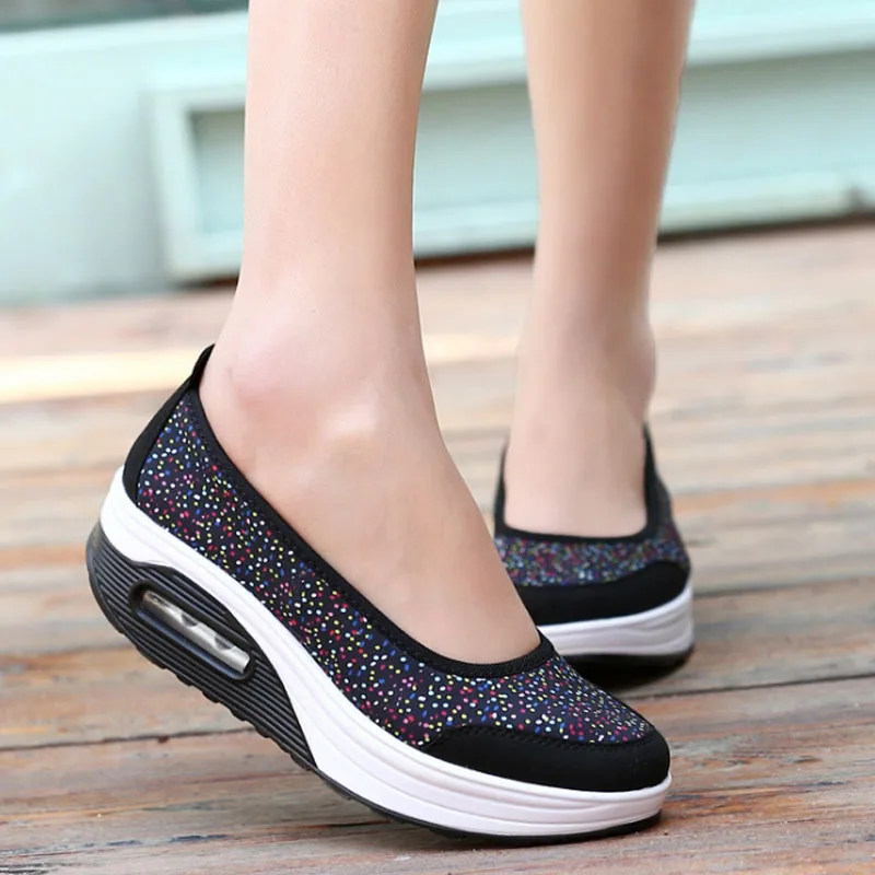 VTOTA Women Flats Slip On Loafers Flat Platform Female Moccasins Casual Shoes Breathable Tenis Feminino Ladies Boat | Обувь