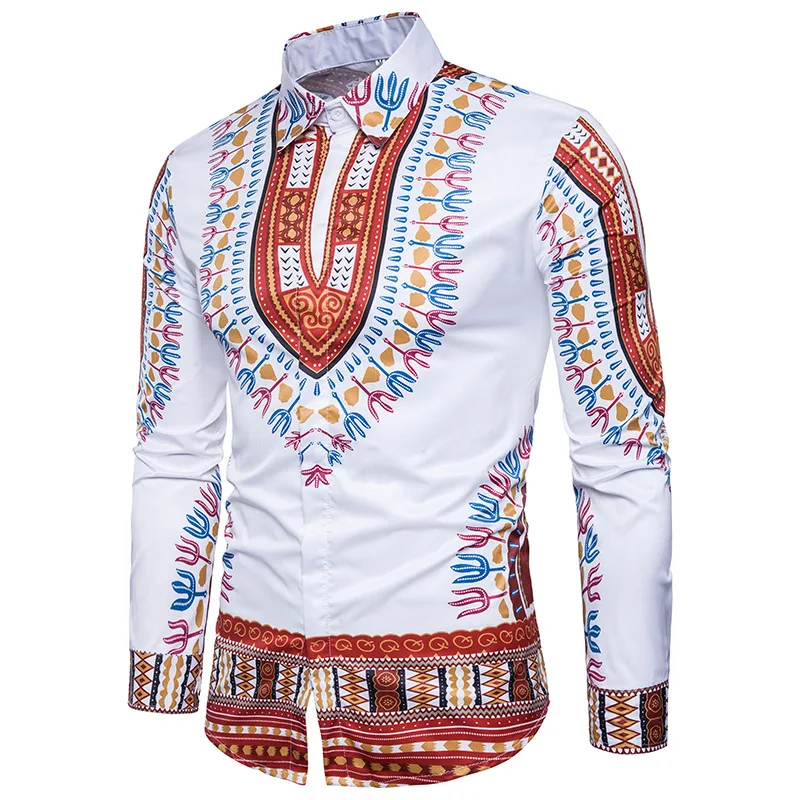 Мужская рубашка с 3d принтом Повседневная Длинная в стиле хип-хоп весна 2019 | одежда