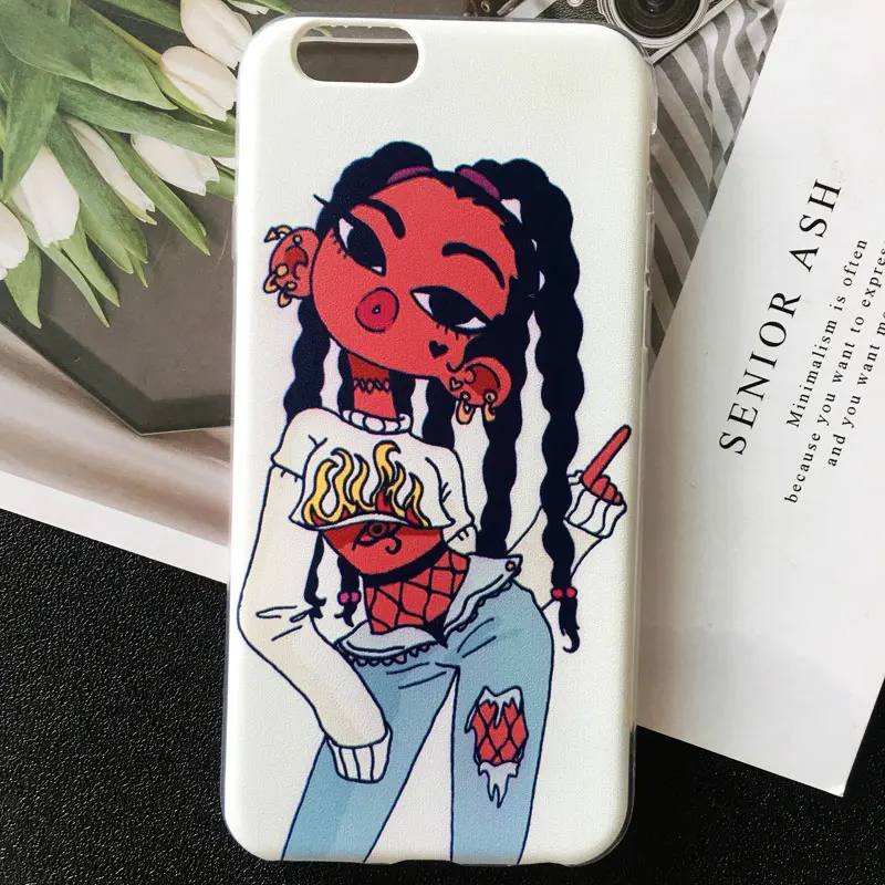 Melanin Poppin queen чехол для телефона samsung S10 E S9 S8 Plus S7 A70 A30 чехол для Galaxy A30 A50 черный волшебный мягкий чехол из ТПУ для девочек