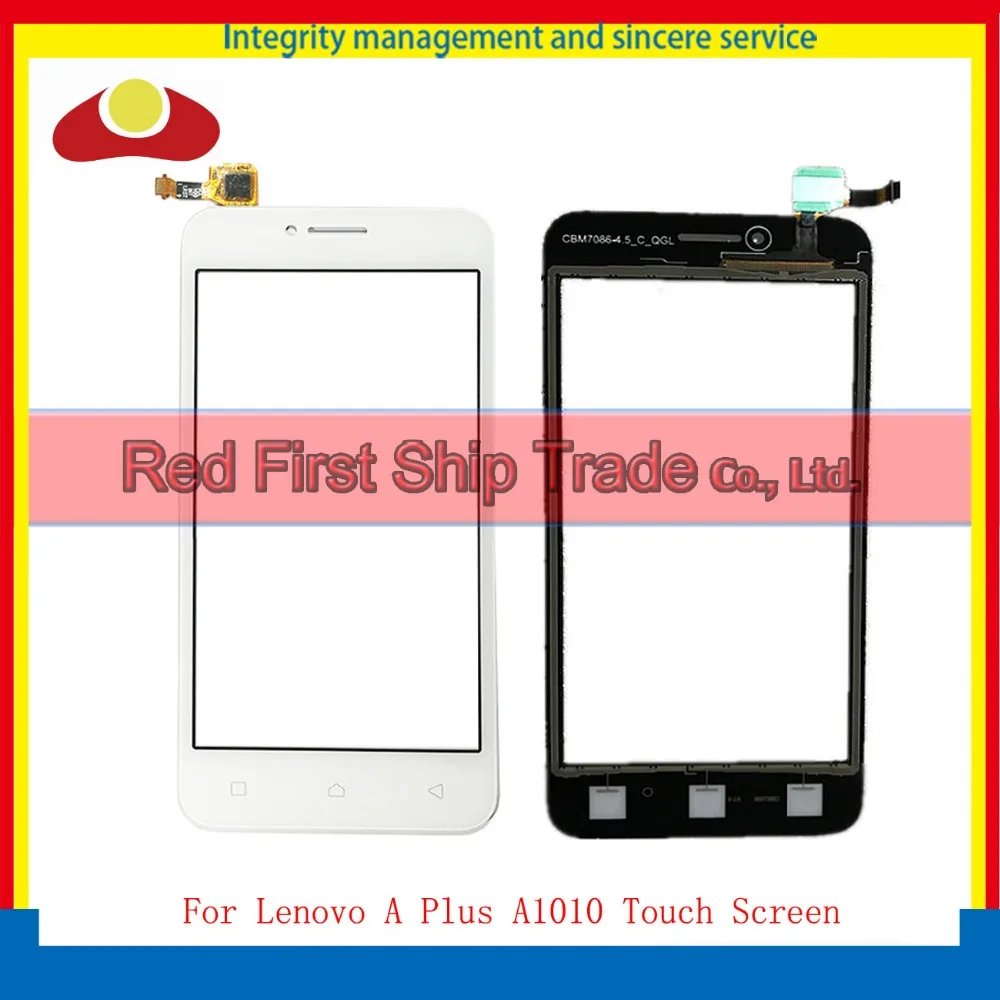 1Pcs/2Pcs High Quality 4.5" For Lenovo A Plus A1010 Touch Screen Digitizer Sensor Front Glass Lens Panel Black +Tracking Code |