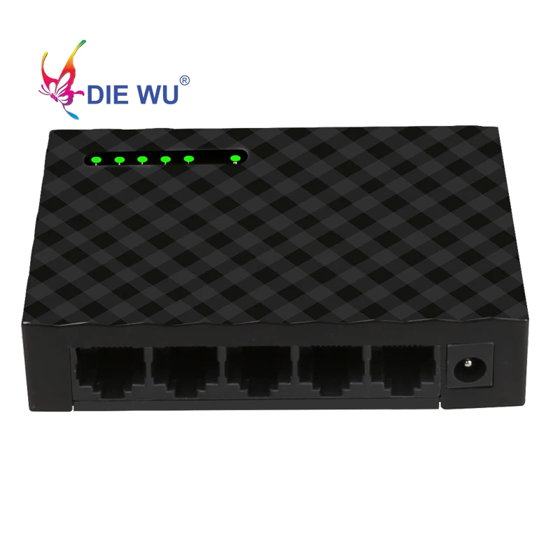 5 портов гигабитный сетевой коммутатор 10/100/1000 Мбит/с Ethernet адаптер EU или US plug