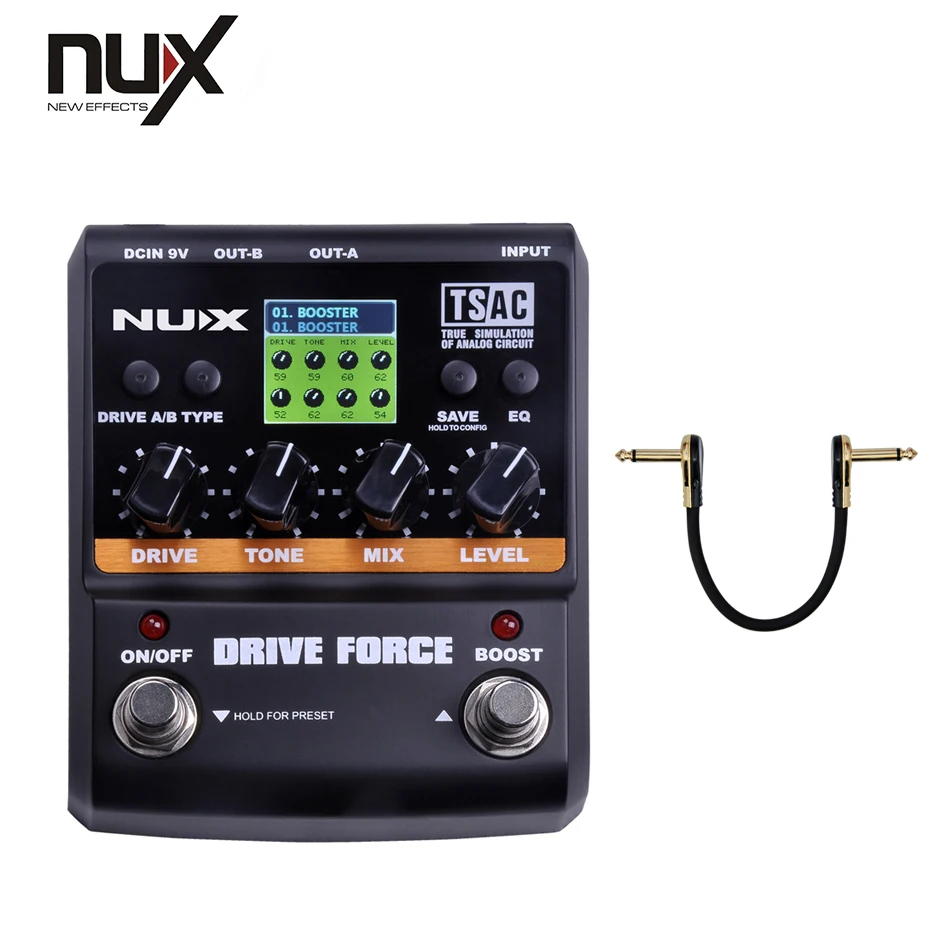 Педаль гитарного эффекта/NUX Force series/коробки для стопа/симулятор моделирования
