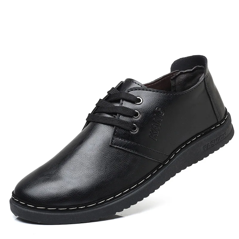 Уличная Мужская обувь Aleafalling из искусственной кожи на шнуровке расслабляющая