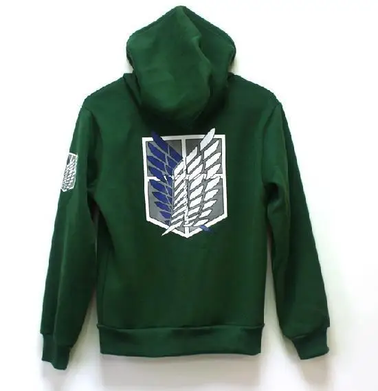 Толстовка высокого качества с капюшоном и длинным рукавом атака на Титанов |