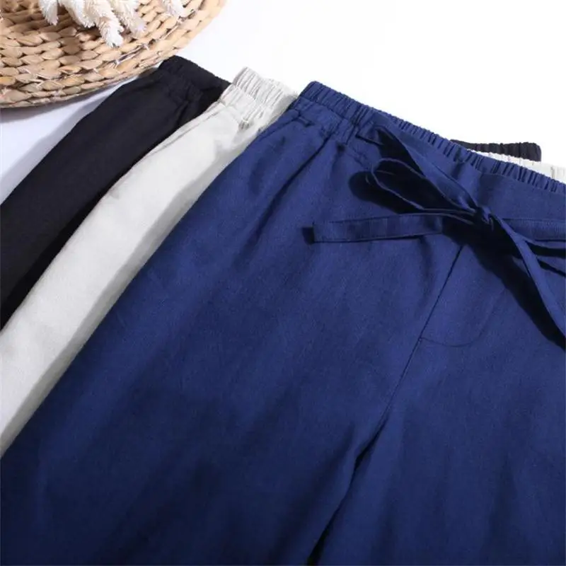 2016 Новый Осень Повседневная Регулярные Хлопок Карандаш Брюки Середина Полосатый